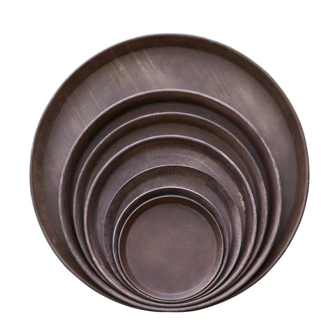 Rustic Brown Saucer