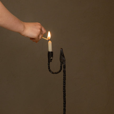 18th Century Irish Floor Standing Rush Light