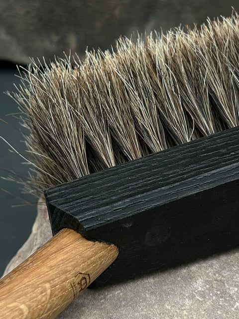 Oak Handled Brush and Dustpan Set