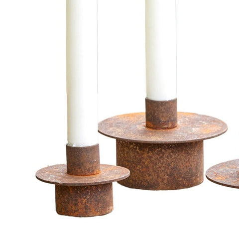 Lucy Rustic Iron Candle Holder
