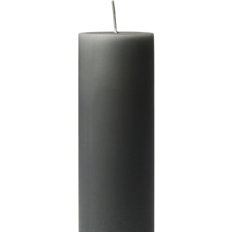 Dark Grey Pillar Candle