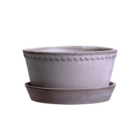 Helena Low Pot & Saucer