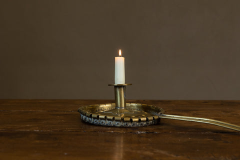 Pair of 19th Century Brass Chamber Candlestick Holders