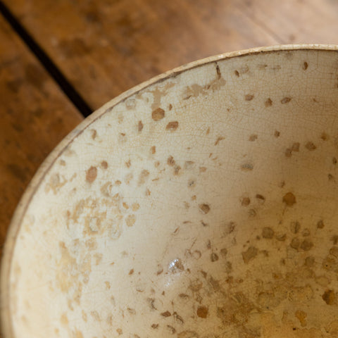 Large Antique Spongeware Bowl