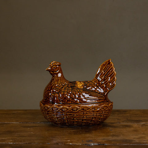 Vintage Glazed Hen